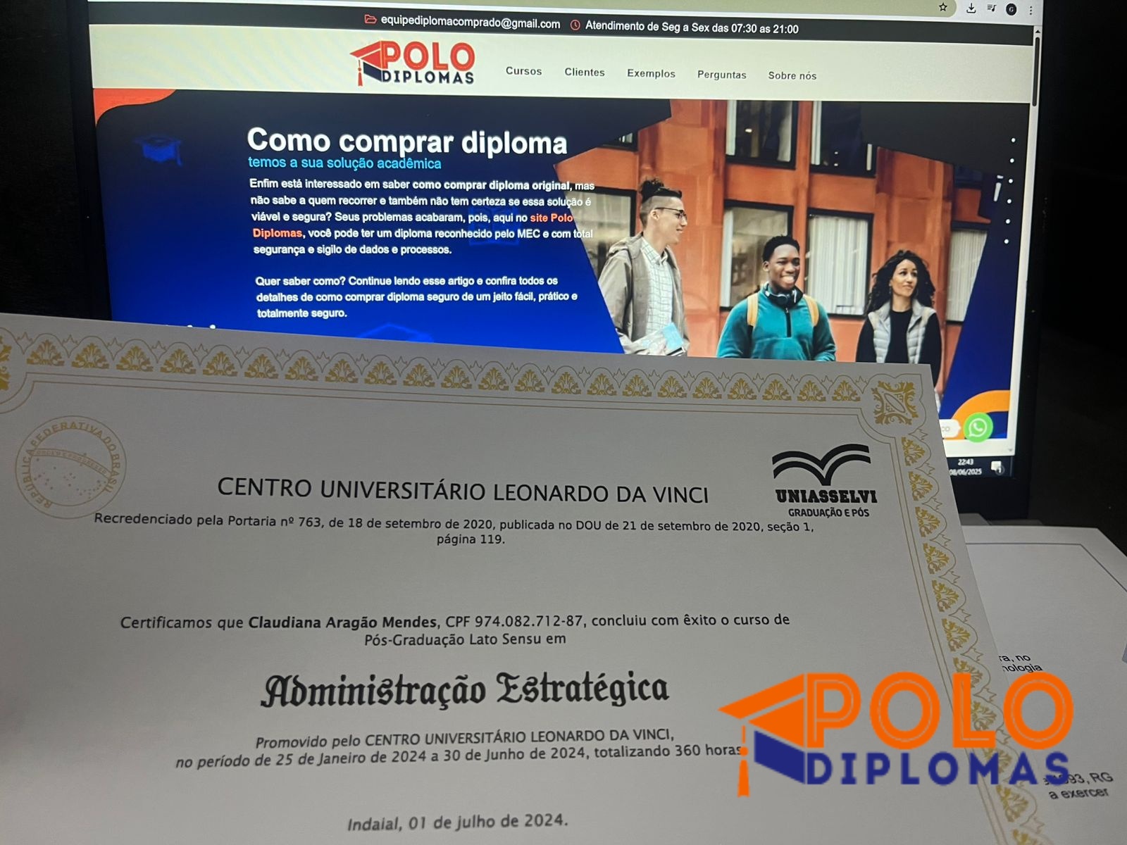 Comprar Diploma de Engenharia Mecanica