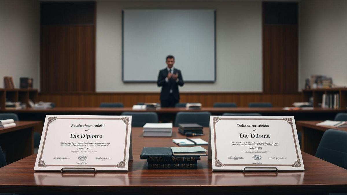 Comparação entre Diplomas Reconhecidos e Não Reconhecidos