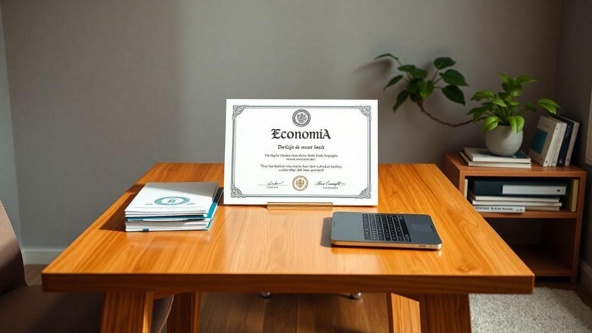 Documentação Inclusa com o Diploma de Economia