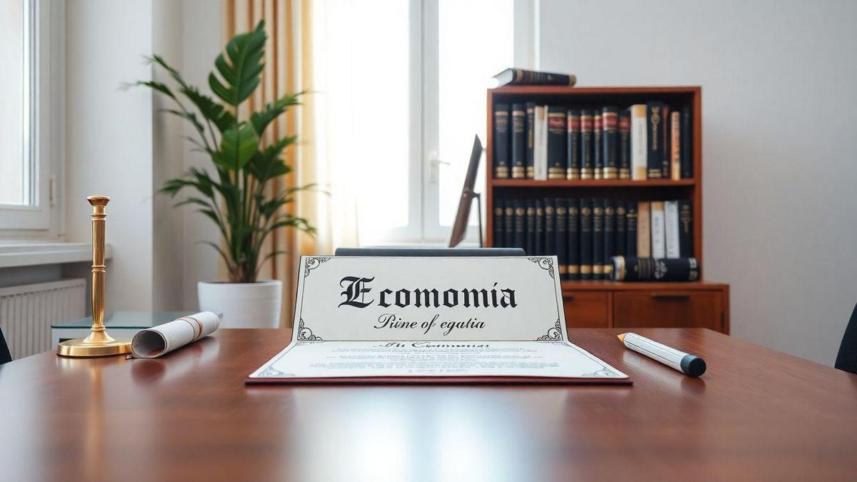 Preço do Diploma de Economia Reconhecido