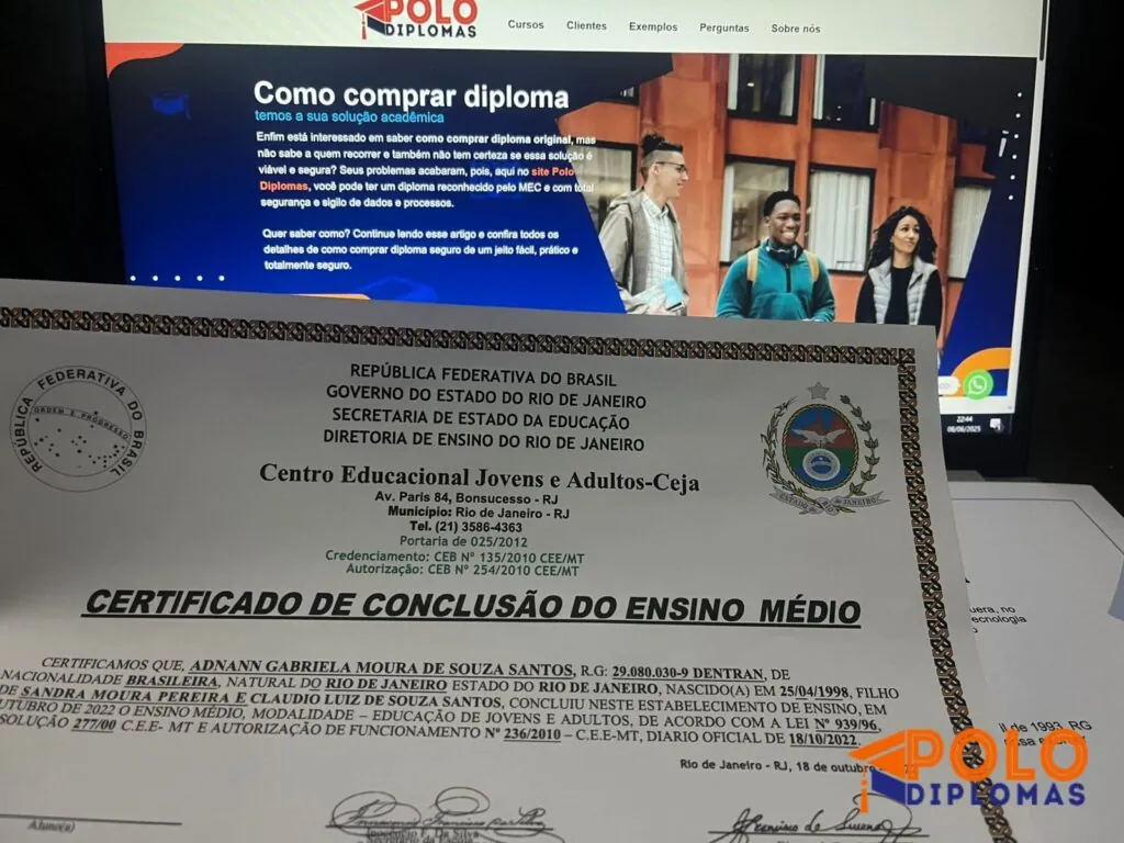 Comprar Diploma do Ensino Médio